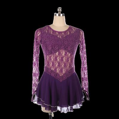 China Breathable Figure Skating Dress Women Girls Ice Skating Dresses Ice Skate Practice Performance Wear Girl's Costume for sale