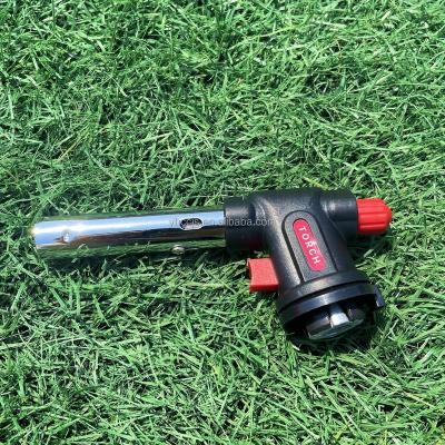 China Butane Eclectic Torch for Picnic Food Heating BBQ Kitchen Cooking Blow Camping BBQ Torch Lighter Firearm Flame Gun for sale