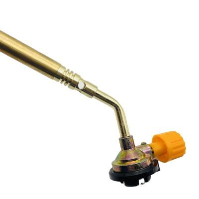 China Portable Electronic Brass Copper Brass Copper Top Head Torch Outdoor LPG High-fire High-fire Camping Gas Spray Gun Can Hold Hair Gun For Kitchen Welding for sale