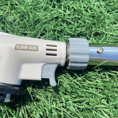 China Electric Micro Gas Torch Blowlamp Butane Gas Fire Flame Gun Electric Welding Torch for BBQ Travel Camping Outdoor Survival for sale