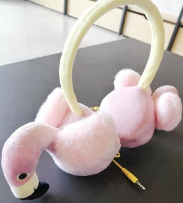 China Listen Popular Hot Selling Cute Animal Music / Performance Plush Classy Earmuffs Cute Animal Earphone for sale