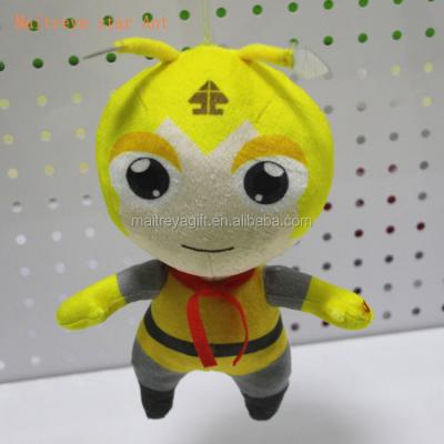 China Original Eco-friendly Authorized Cartoon Character Cute Soft Plush Yellow Star Ant Toys for sale