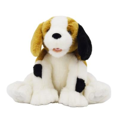 China Kids Gift Custom Plush Realistic Dog Stuffed Sitting Party Colors Dog Puppy Toy for sale