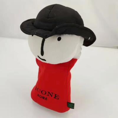 China Custom Soft/Handmade/Beaytifu Golf Clubs Driver Club Covers Cute Fashional Plush Golf Head Covers Chinese Factory for sale