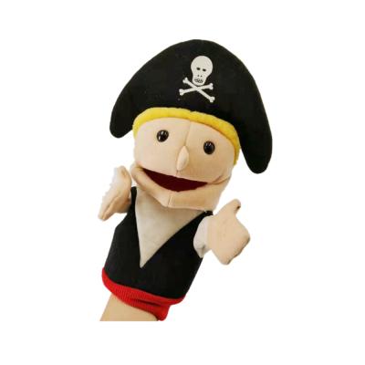 China Custom Factory Eco-Friendly/Cute/Handmade Cost Stuffed Doll Plush Character Pirate Cheap Hand Puppet for sale