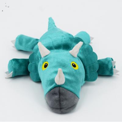 China Cute Funny Triceratops Dragon Dinosaur Stuffed Animal Kids Animal Hand Puppets for sale