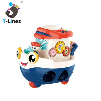 China Early Learning Toy Boat Drum Montessori Game Multifunctional Game Baby Educational Toys Playboard Eco-friendly Material Hot Sales for sale