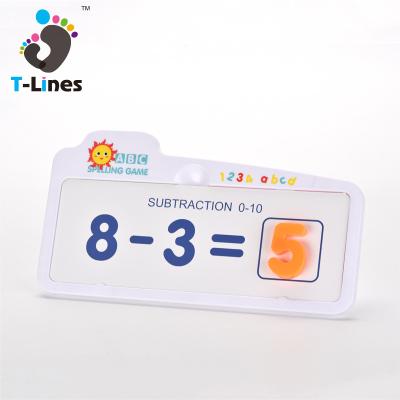 China Eco-friendly Material 2021 Number Game Plastic Magnetic Math Learning Reusable New Design Educational Toys For Kids for sale