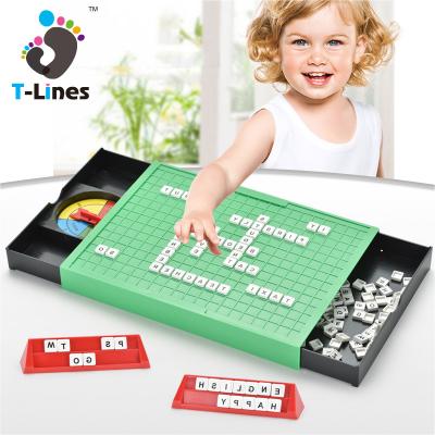 China Eco-friendly Material Kids Learning Words Letter 100pcs Assorted Multiplayer Game Desktop Educational Toys for sale