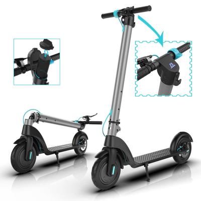 China 8.5/10 Inch Unisex Folding Scooter 36V Electric Brushless Motor E Scooter Foldable Light Weight With Tail Light for sale