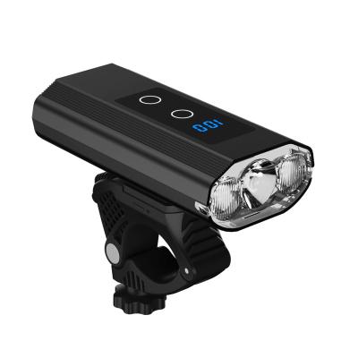 China 6000mAh Waterproof Bike Front Light High Lumen Bicycle Headlight Aluminum Alloy LED Bike Light USB Rechargeable for sale