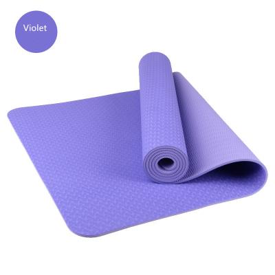 China Eco - Friendly Double Colors Eco Friendly Strip Yoga Mats With 61cm Width for sale