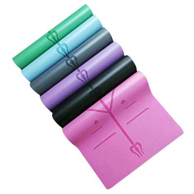 China Anti-Slip PU With Natural Rubber OEM Reversible Yoga Mat Smooth And Comfortable for sale