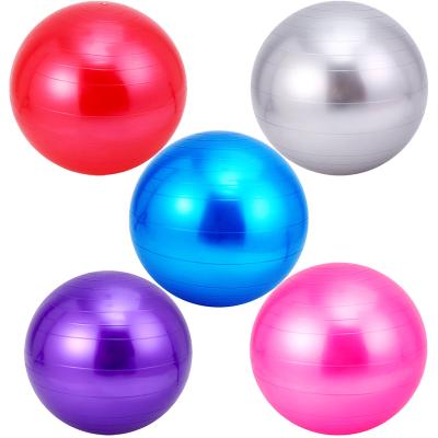 China Anti-burst And Soft Inflatable Ball Exercise Gym Yoga Fitness Ball Cheaper Durable 65cm for sale