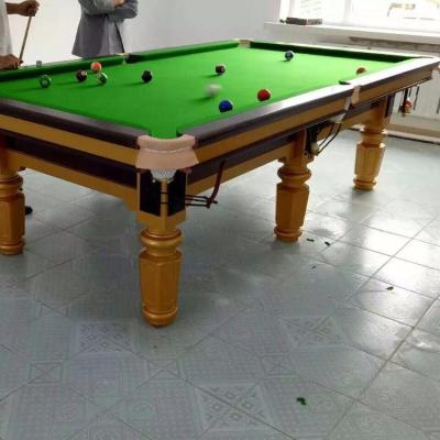 China Leather 8ft/9ft pocket pool table /best quality pool table with slate for sale for sale