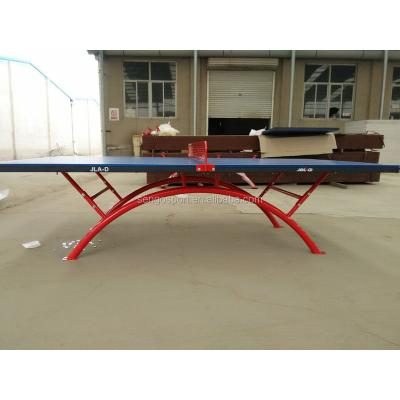 China Dynamic Outdoor Ping Pong School Folding HDF/MDF Foot SMC Table for sale