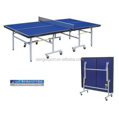 China HDF/MDF 2022 Modern 18mm Times Game Power Portable Table Tennis Table for sale