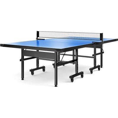 China HDF TOP Best Prices Indoor Foldable Ping Pong Table With Standard Size Ping Pong Tables Set For Sale Used for sale