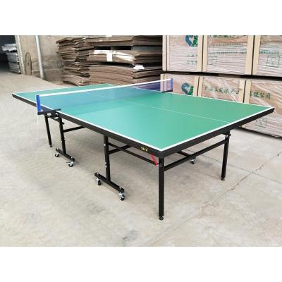 China Indoor HDF/MDF 18MM MDF Top Table Tennis Table With Wheels for sale