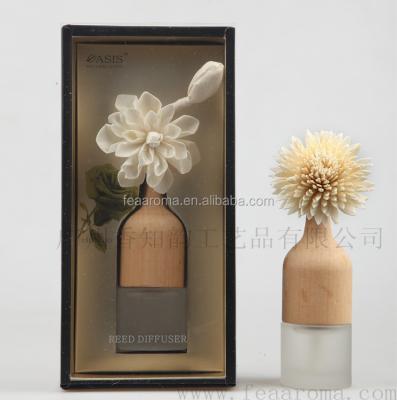 China Stored Comfortable Fresh Scent Aroma Reed Diffuser Household Air With Flower Scent for sale