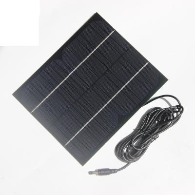 China BUHESHUI 6W 18V Solar Panel Charger for 12V Battery Installation Light with 3M DC Cable Monocrystalline 200*170MM yes for sale