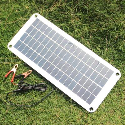 China BUHESHUI 18V/5V 10.5W Semi-flexible Portable Solar Panel for 12V Car Boat Motor Battery Charger Solar Panel FSP10.5W for sale