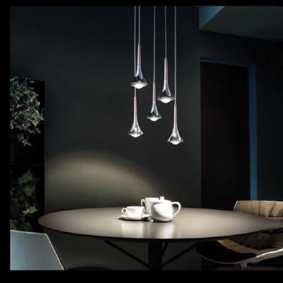 China Custom Nordic Modern Villa Staircase Chandelier Meteor Rain Lamp Dining Room Bedroom Bedside Led Light for sale