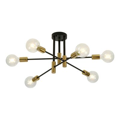 China Modern Semi Flush Mount Ceiling Light Adjustable Arm Mount Chandelier Pendant Lighting For Kitchen for sale