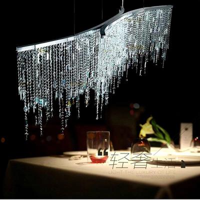 China Modern Classy Modern K9 Pendant Restaurant Suspend LED Crystal Chandelier Light Bedroom Hanging Lamp for Dining Room for sale