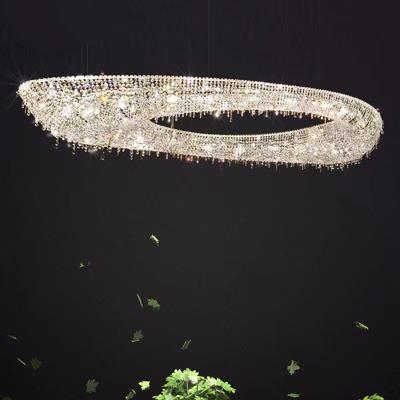 China Modern Nordic Luxury Crystal Chandelier K9 Chandelier Postmodern Simple Living Room LED Pendant Lamp for sale