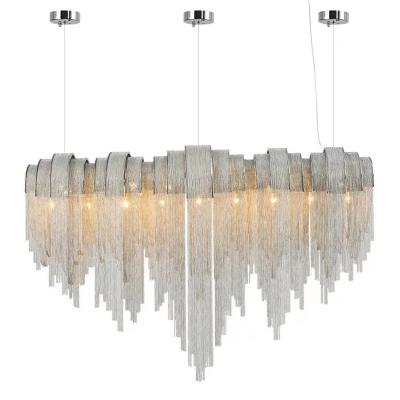 China Modern Luxury Atlantis Chain Chandelier Living Room Led Aluminum Pendant Lighting Home for sale