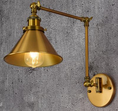 China Now Modern Decorative Brass Wall Lamp Bedside Wall Lamp for sale