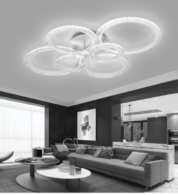 China Surface Mounted Crystal LED Chandelier For Living Room Modern Chandeliers Bubble Lights Acrylic Indoor Lighting for sale