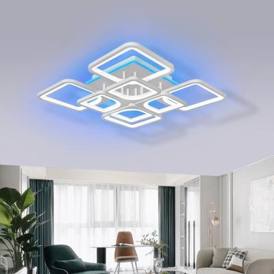 China Modern New Chandelier Surface Mounted Household Lamp With Backlight Effect Living Room Bedroom Dining Room Household Ceiling Lamp for sale