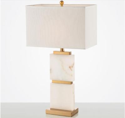 China New Farmhouse Design Hotel Bed Lamp Marble Nordic Table Lamp for sale