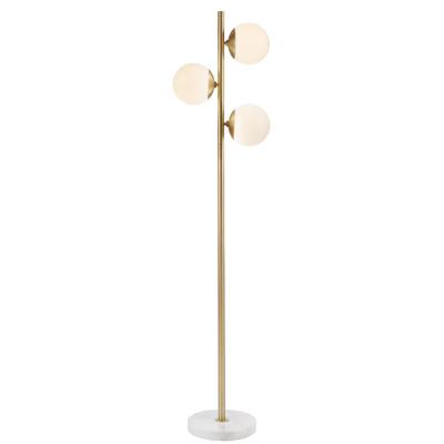 China Minimalist Simple Gold Led Floor Lava Standing Lamp For Living Room Hotel Glass Ball Modern Metal LED Floor Lamp for sale