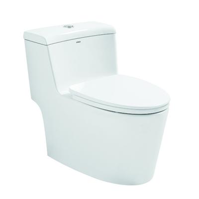 China Chinese Manufacturer Double-Flow One-Piece Toilet ANNWA With Soft Close PP Toilet S Trap Toilet for sale