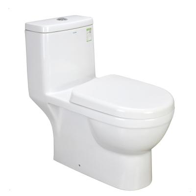 China Double-flush Foshan NL102 China ANNWA White One Piece Toilet With PP Toilet Seat for sale