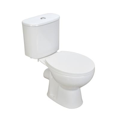 China White Ceramic Gloss Self-cleaning Outdoor Double-Flow NF201 Two-Piece P-Trap Toilet for sale