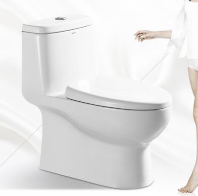 China aB15002 Foshan China ANNWA White Double-flush Western One-piece Toilet With Soft Narrow Toilet Seat for sale