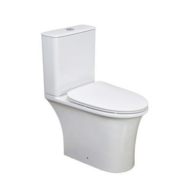 China Double-Flow Ceramic Material Luxury Floor Standing Two Piece Toilet White Toilet For Hotel for sale