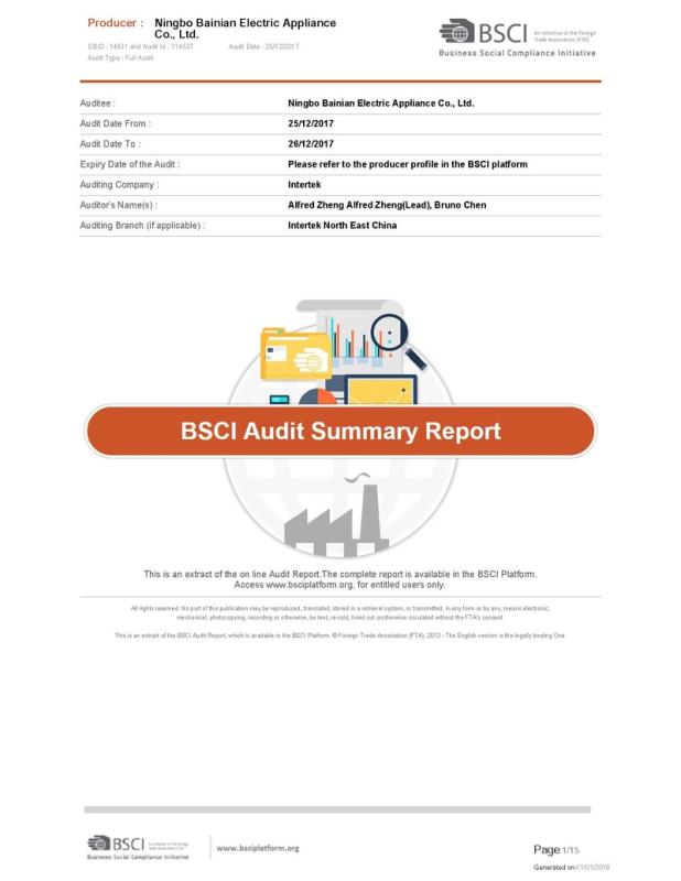 BSCI - Shanghai Shanrui Rv Co., Ltd.