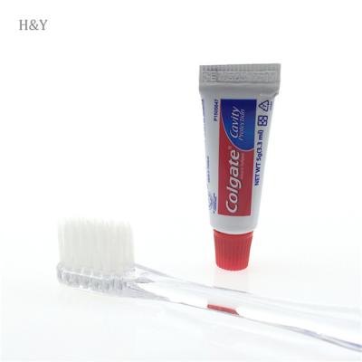 China Exquisite Disposable Hotel Amenities Nylon Toothbrush And Toothpaste In Bulk Toothbrush for sale