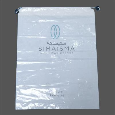 China High quality eco-friendly plastic material, hotel laundry hot bag for sale