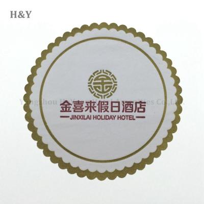 China Sustainable OEM Customized Hotel Paper Coffee Tea Coaster for sale