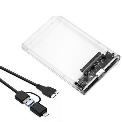 China Support 6TB USB 3.0 Hard Drive Disk Enclosure Mobile Computer 2.5 Inch HDD SSD Transparent Case SATA III For Laptop PC for sale