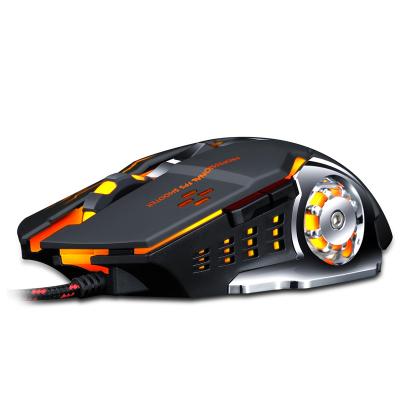 China High Sensitivity E-sports Gaming Mouse Free Backlit RGB Backlit Mechanical Vertical Mouse 6400DPI Gamer For PC Game for sale