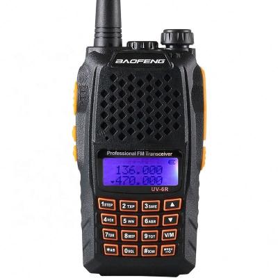 China Hands Free Baofeng Walkie Talkie VHF/UHF 136-174/400-470 128 Channel Transceiver Two Way Radio Uv-6R Encrypted Walkie Talkie 128 for sale