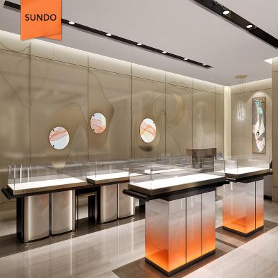 China Stunning Glass Jewelry Store Showcase Jewelry Accessories Furniture Mall Kiosk Design Jewelry Store Counter Jewelry Kiosk Showcase Display for sale