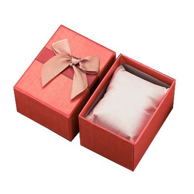 China SUNDO Top-bottom Style Eco-friendly Material Wholesale Packaging Box For Wristwatch With Pillow Ribbon Paper Luxury Watch Gift Boxes for sale